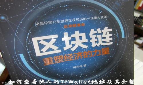 
如何查看他人的TPWallet地址及其余额