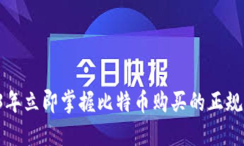 2023年立即掌握比特币购买的正规渠道！
